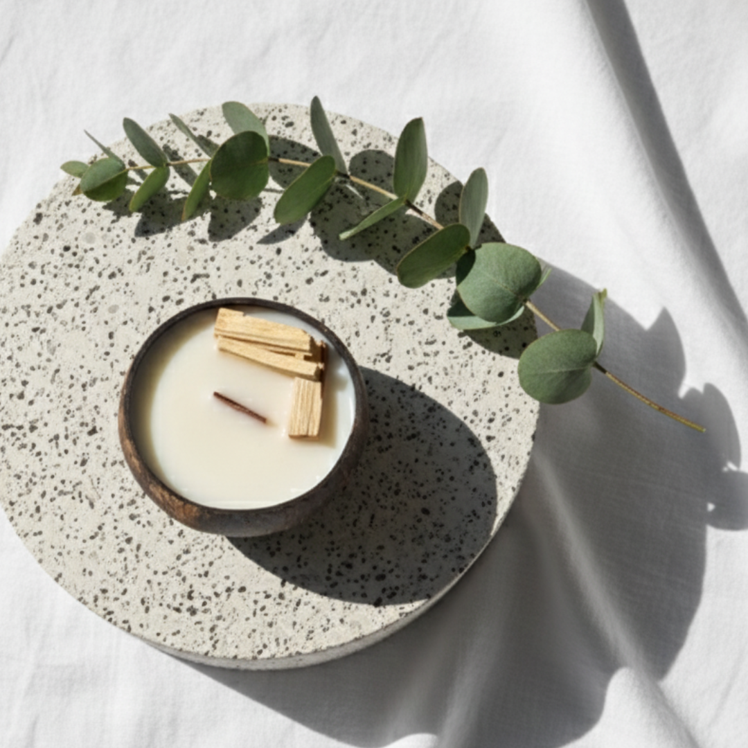 Coconut Shell Soy Wax Candle – Palo Santo
