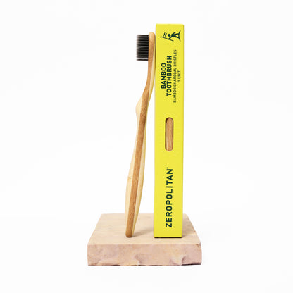 Bamboo Toothbrush with Charcoal Bristles