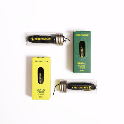 Dental Floss - bamboo fibre with infused charcoal