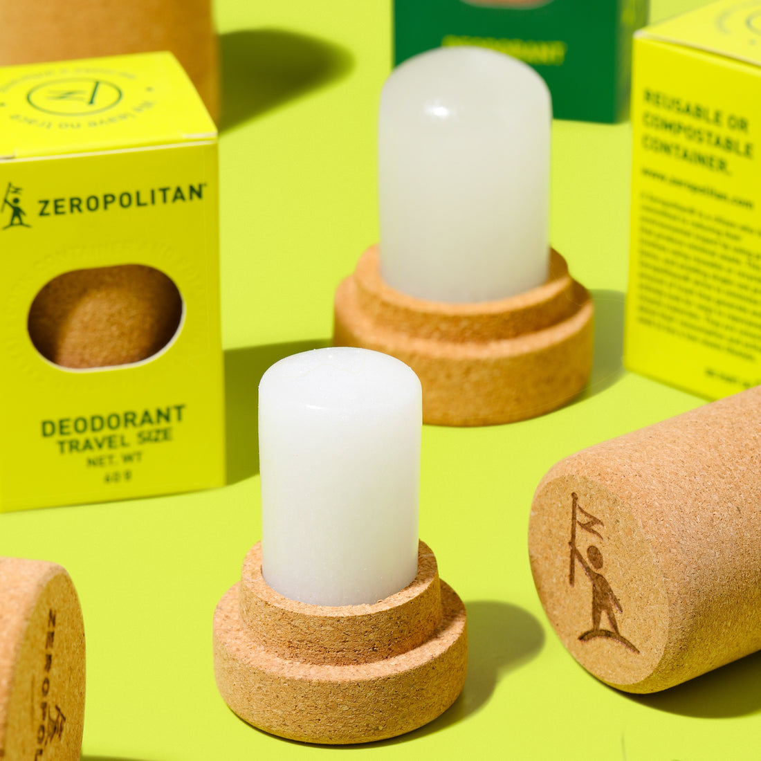 Deodorant Crystal Zero Waste Cork